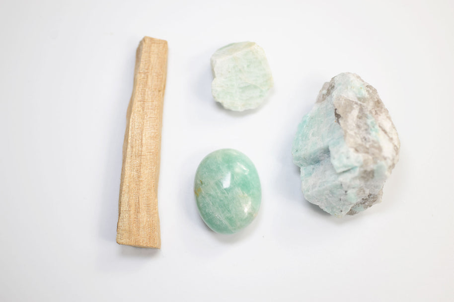 Manifesting Amazonite Crystal Gift Set