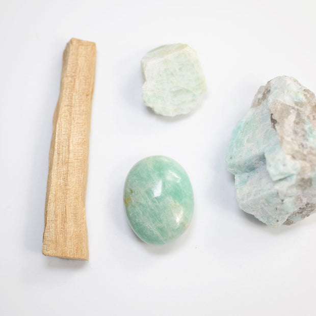 Manifesting Amazonite Crystal Gift Set