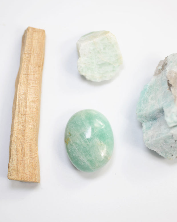 Manifesting Amazonite Crystal Gift Set