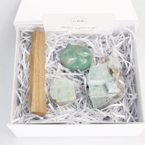 Manifesting Amazonite Crystal Gift Set