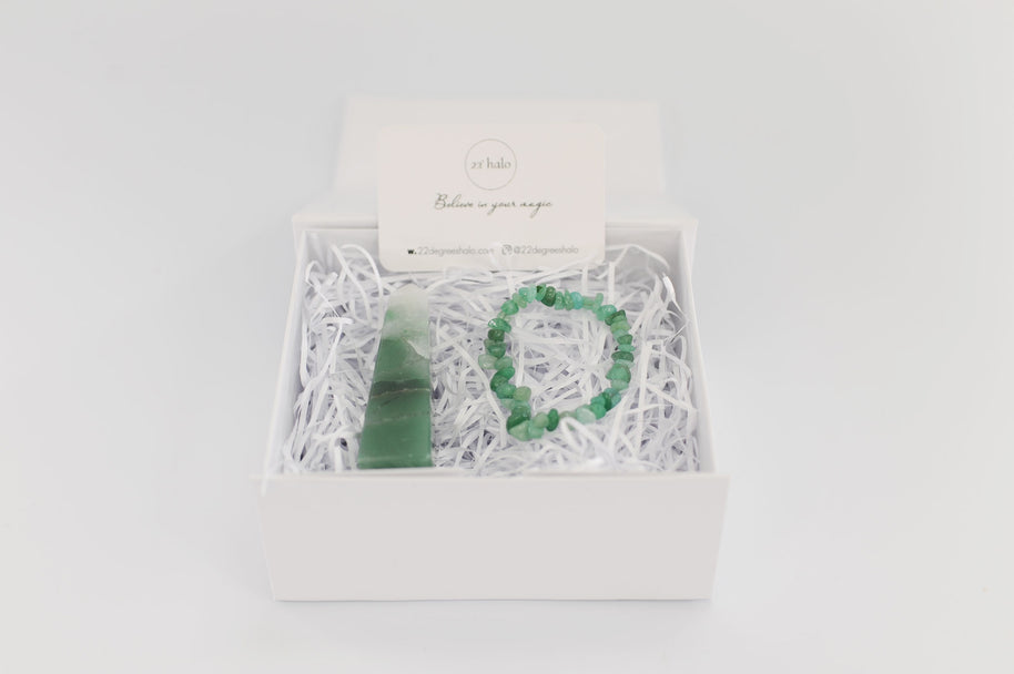 Aventurine Heart Chakra & Abundance Gift Set