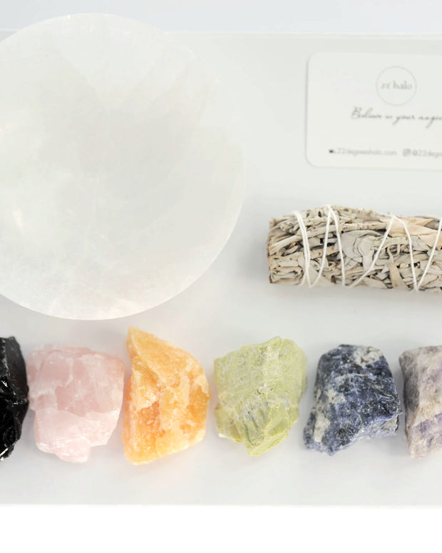 Premium Chakra Healing Crystals Gift Set