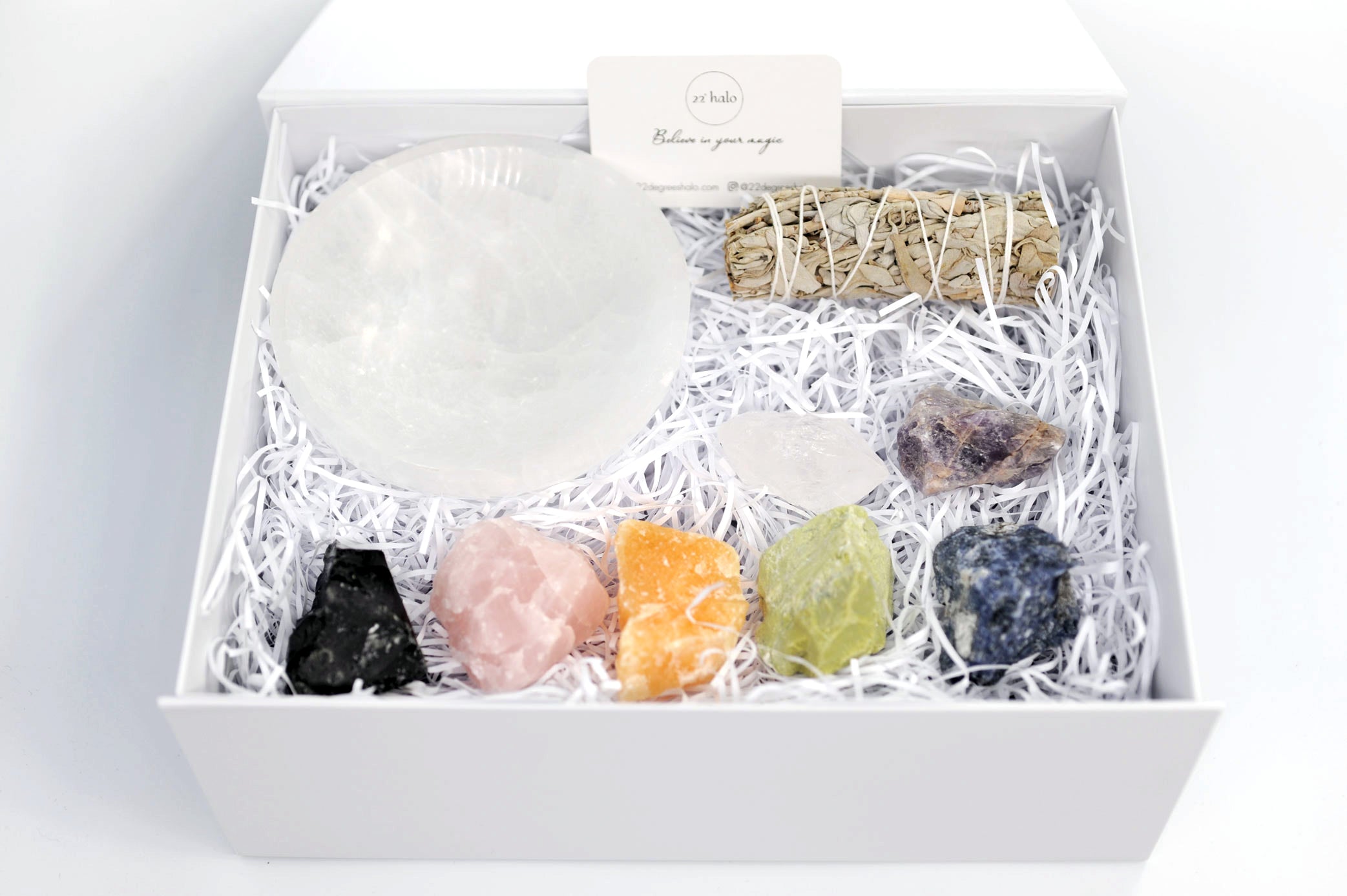 Premium Chakra Healing Crystals Gift Set