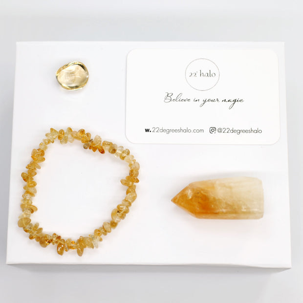 Citrine Crystals Gift Set
