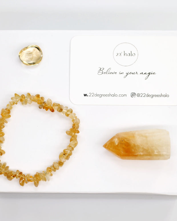 Citrine Crystals Gift Set