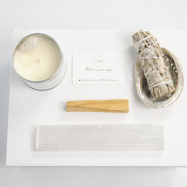 Complete Energy Cleansing Gift Set with Sage & Palo Santo