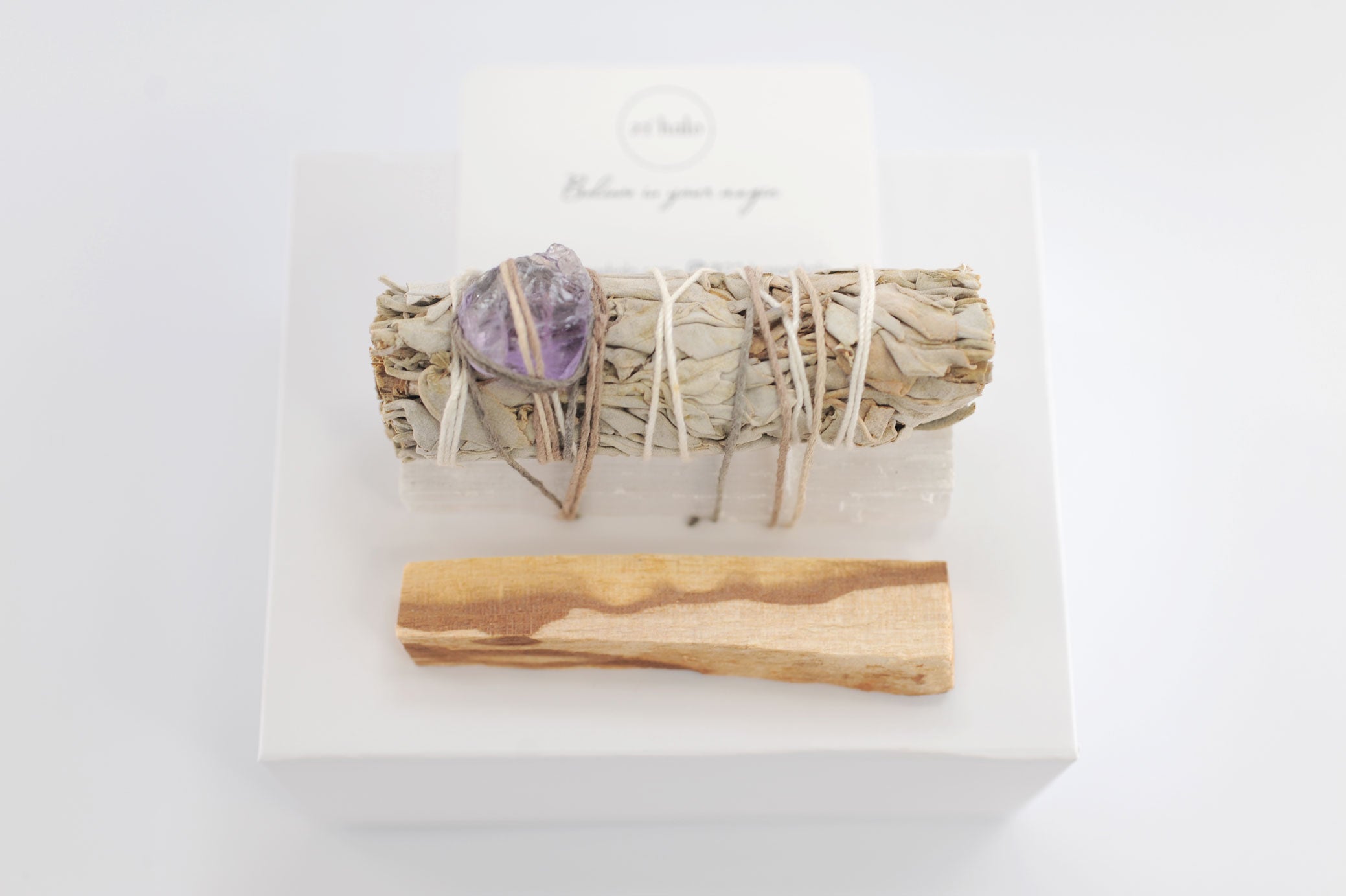 White Sage and Palo Santo Energy Cleansing Kit