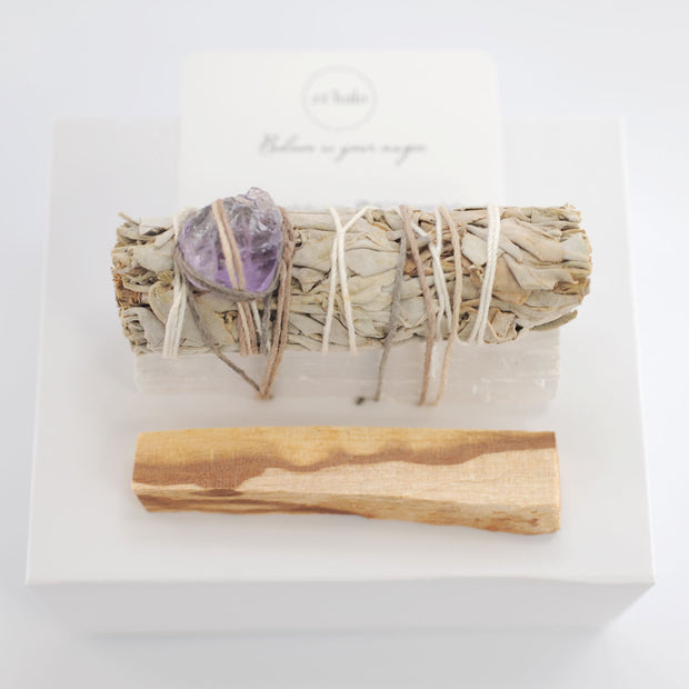White Sage and Palo Santo Energy Cleansing Kit