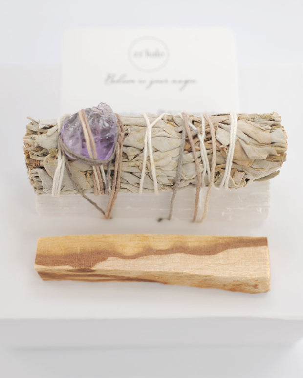 White Sage and Palo Santo Energy Cleansing Kit