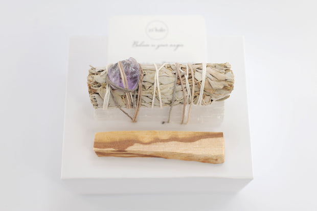 White Sage and Palo Santo Energy Cleansing Kit