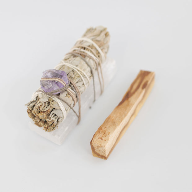 White Sage and Palo Santo Energy Cleansing Kit