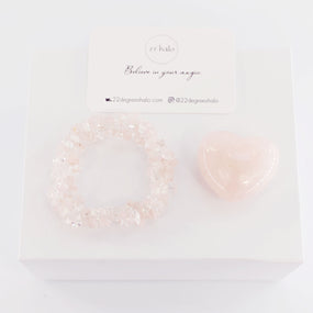 Rose Quartz Love Crystal Set
