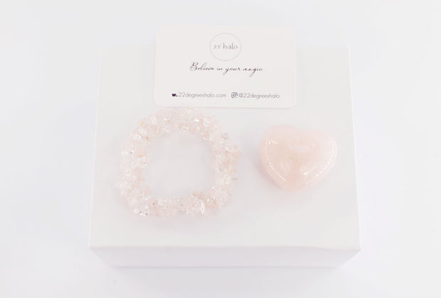Rose Quartz Love Crystal Set