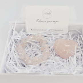 Rose Quartz Love Crystal Set