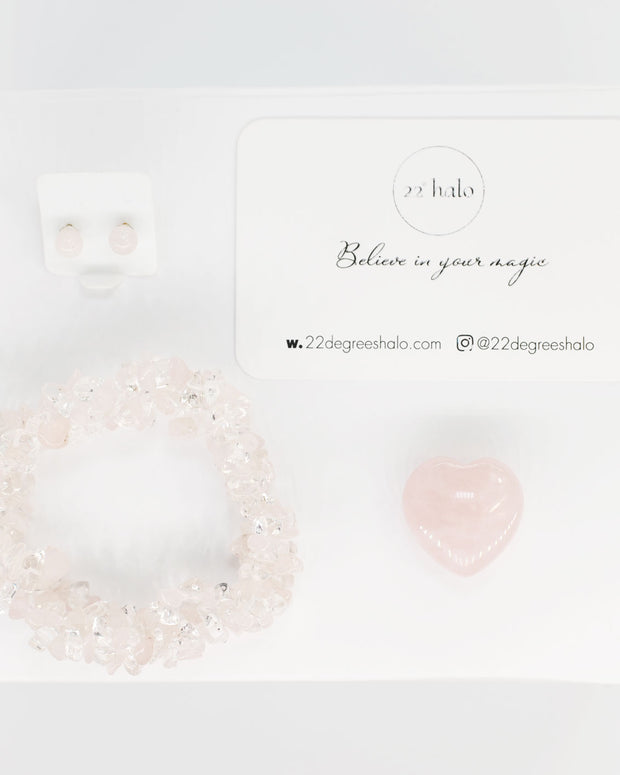 Rose Quartz Crystal Gift Set