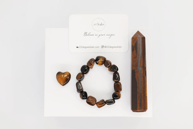 Tiger's Eye Crystal Gift Set