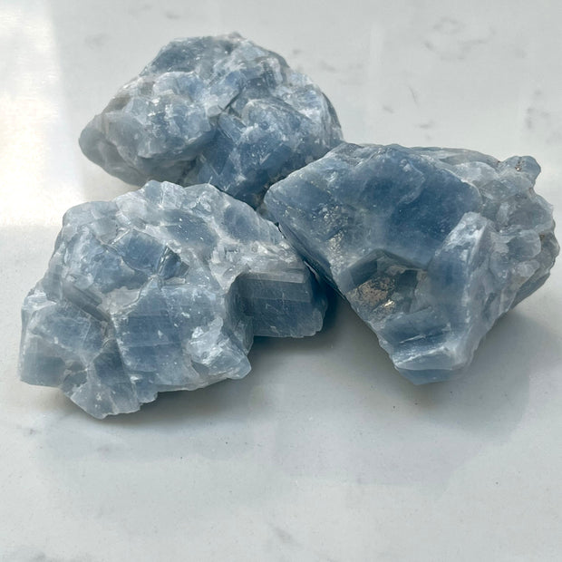 Blue Calcite Chunks