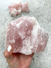 Load image into Gallery viewer, Extra Large Rough Rose Quartz Chunk
